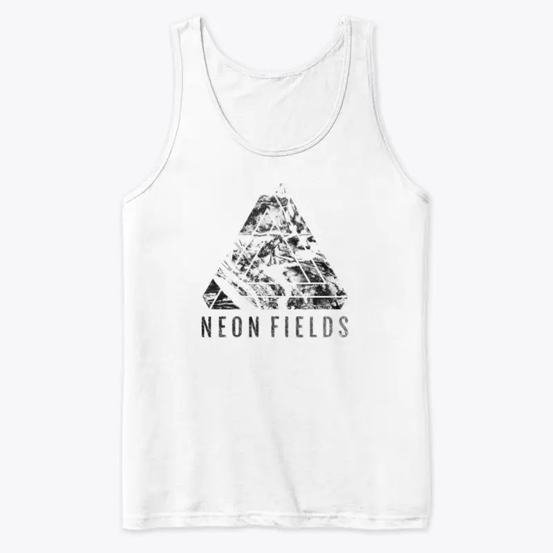 Neon Fields - Mono Distressed Inverted